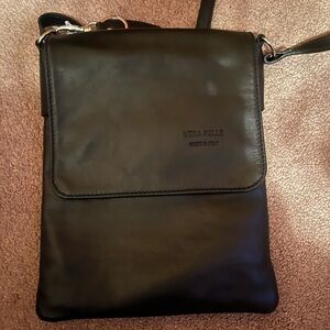 LaGaksta “Vera Pelle” Italian leather crossbody bag. Gender Neutral